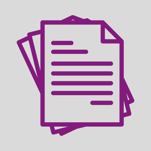 Stos kartek. Symbol tłumaczenia dokumentów.